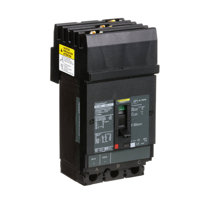 Square D HJA36040 Circuit Breaker | 600V 40A 3P 65kA@480V I-Line Style Plug-In Powerpact