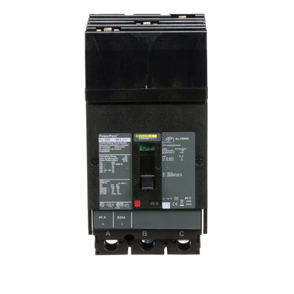 Square D HJA36045 Circuit Breaker | 600V 45A 3P 65kA@480V I-Line Plug-In Powerpact