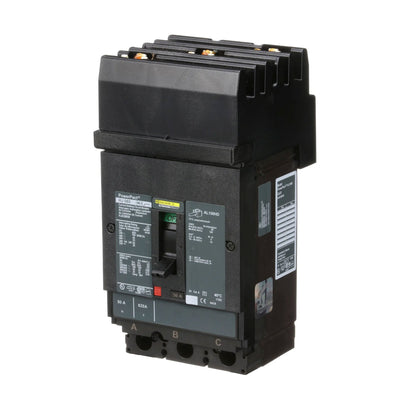 Square D HJA36050 Circuit Breaker | 600V 50A 3P 65kA@480V I-Line Style Plug-In Powerpact