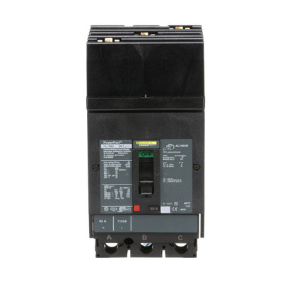 Square D HJA36060 Circuit Breaker | 600V 60A 3P 65kA@480V I-Line Style Plug-In Powerpact