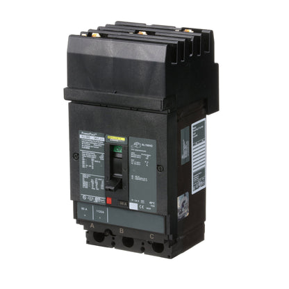 Square D HJA36060 Circuit Breaker | 600V 60A 3P 65kA@480V I-Line Style Plug-In Powerpact