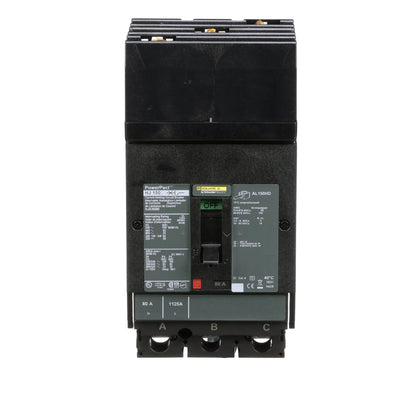 Square D HJA36080 Molded Case Circuit Breaker | 600V 80A 3P 65kA@480V I-Line Plug-In Powerpact