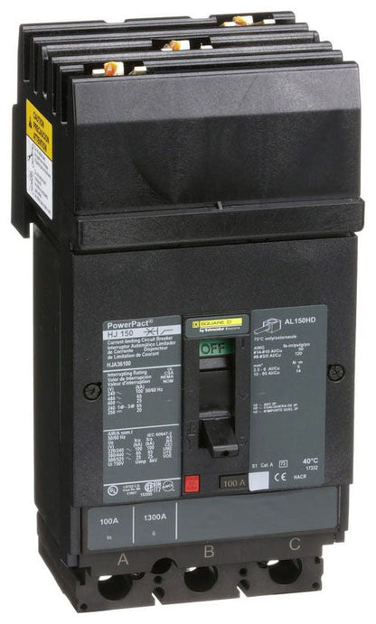 HJA36100 - Square D I-Line Style Plug-In 100 Amp 3 Pole Circuit Breaker - Essential Electric Supply