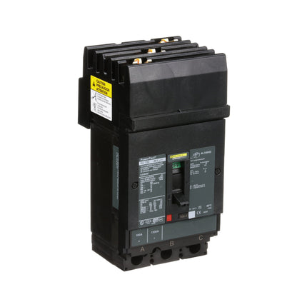 Square D HJA36100 Circuit Breaker | 600V 100A 3P 65kA@480V I-Line Style Plug-In Powerpact