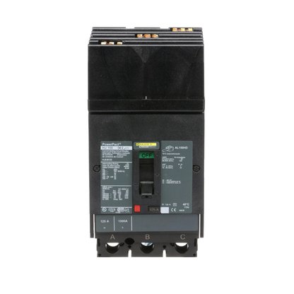 Square D HJA36125 Circuit Breaker | 600V 125A 3P 65kA@480V I-Line Style Plug-In Powerpact