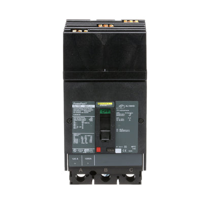 Square D HJA36125 Circuit Breaker | 600V 125A 3P 65kA@480V I-Line Style Plug-In Powerpact