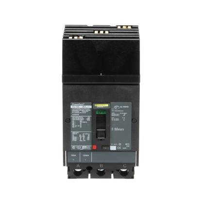 Square D HJA36150 Circuit Breaker | 600V 150A 3P 65kA@480V I-Line Style Plug-In Powerpact