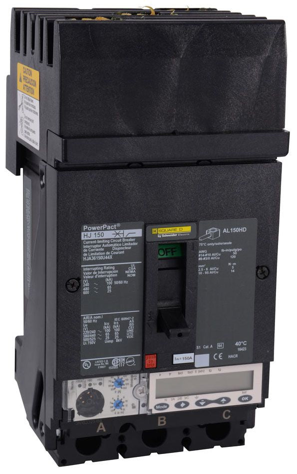 HJA36150U44X - Square D I-Line Style Plug-In 150 Amp 3 Pole Circuit Breaker - Essential Electric Supply