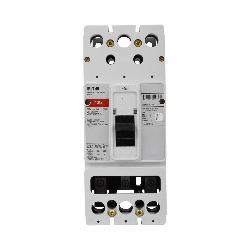 Westinghouse HJD2250F Circuit Breaker | Series C HJD 600V 250A
