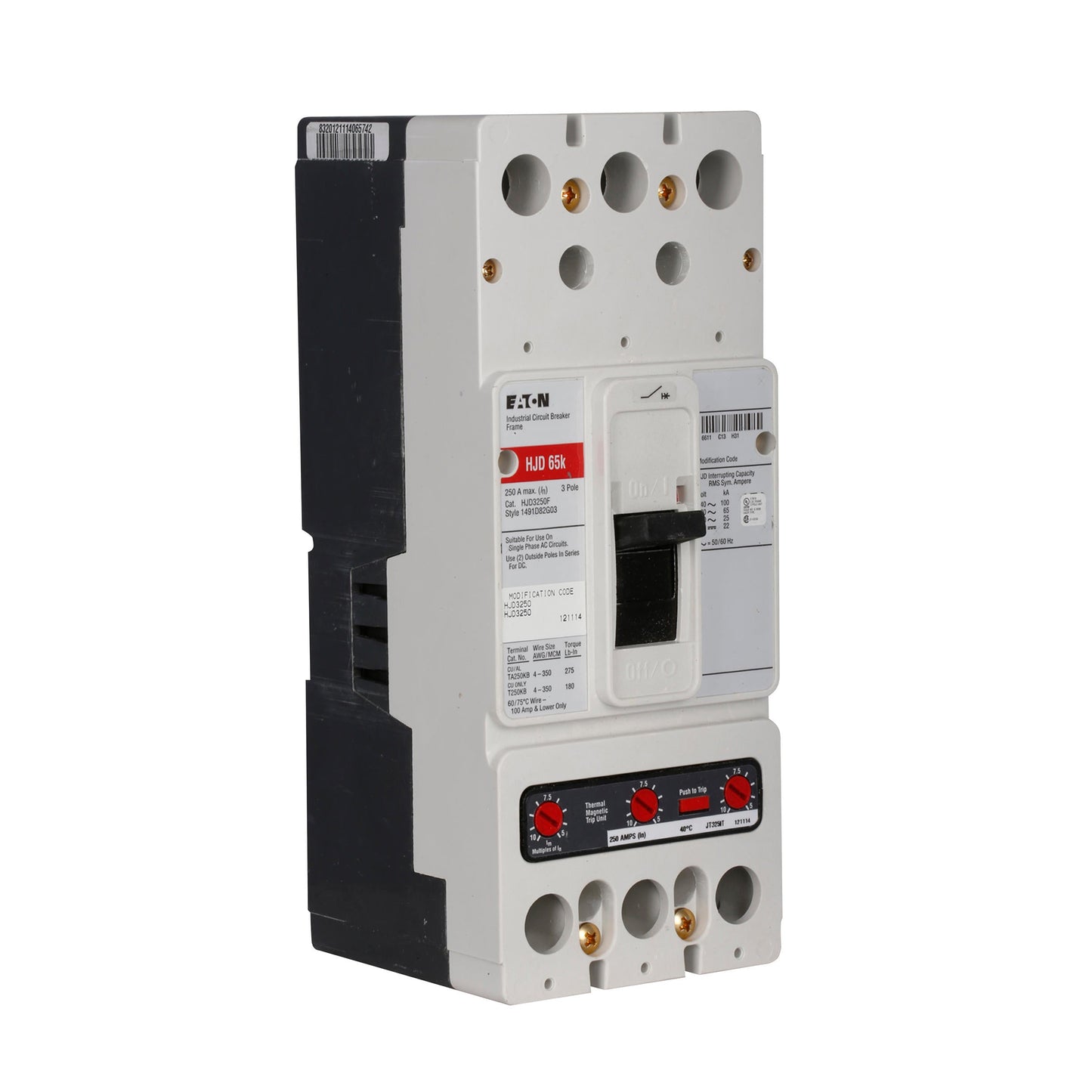 Westinghouse JDC3250 Circuit Breaker | Series C JDC 600V 250A