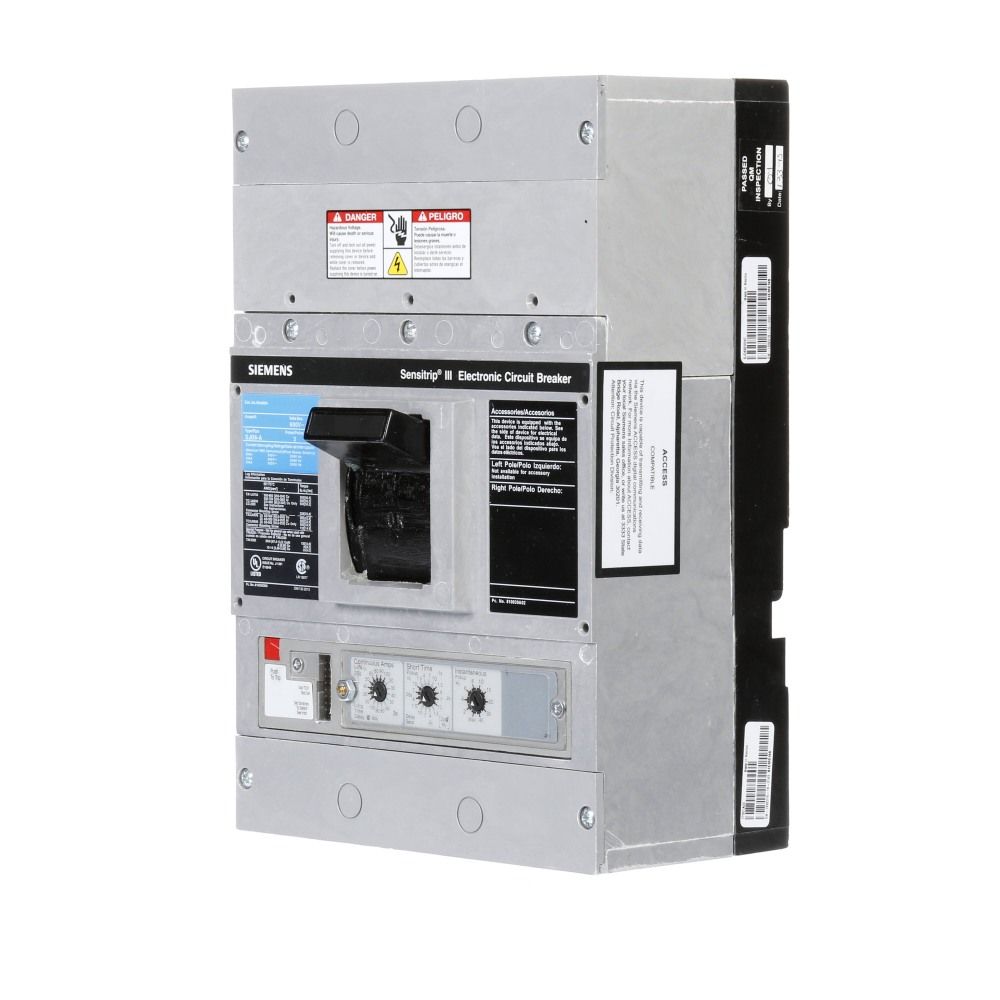 Siemens HHJD63B400 Molded Case Circuit Breaker | 600V 400A 3P 100kA@480V Bolt-On Sentron Series