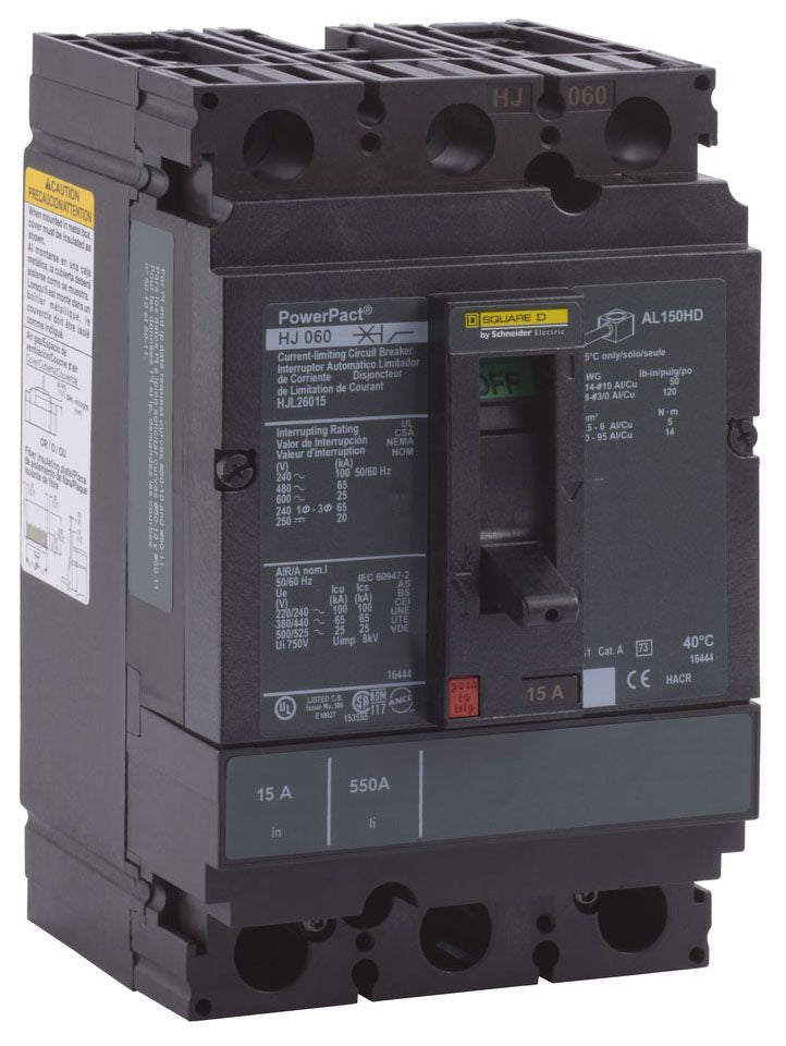 HJL26100 - Square D/ Schneider Electric Feed-Thru 100 Amp 2 Pole Circuit Breaker - Essential Electric Supply
