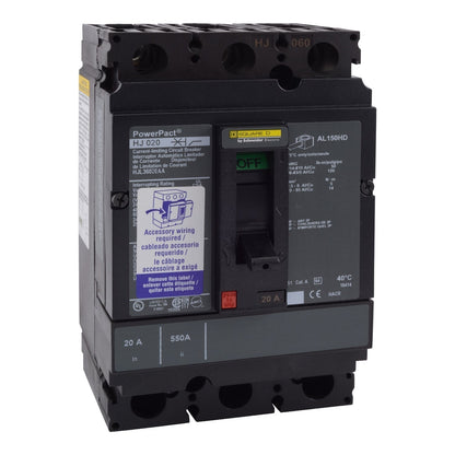 Square D HJL36020AA Circuit Breaker | Powerpact HJL 600V 20A