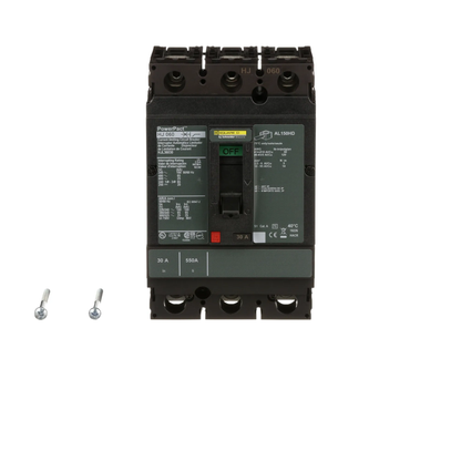 Square D HJL36030 Circuit Breaker | 600V 30A 3P 65kA@480V Feed-Thru Powerpact