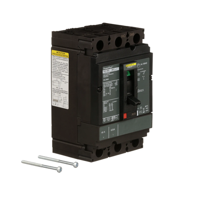 Square D HJL36040 Circuit Breaker | 600V 40A 3P 65kA@480V Feed-Thru Powerpact