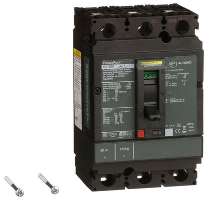 HJL36060 - Square D/ Schneider Electric Feed-Thru 60 Amp 3 Pole Circuit Breaker - Essential Electric Supply