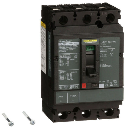 HJL36070 - Schneider Electric/ Square D Feed-Thru 70 Amp 3 Pole Circuit Breaker - Essential Electric Supply