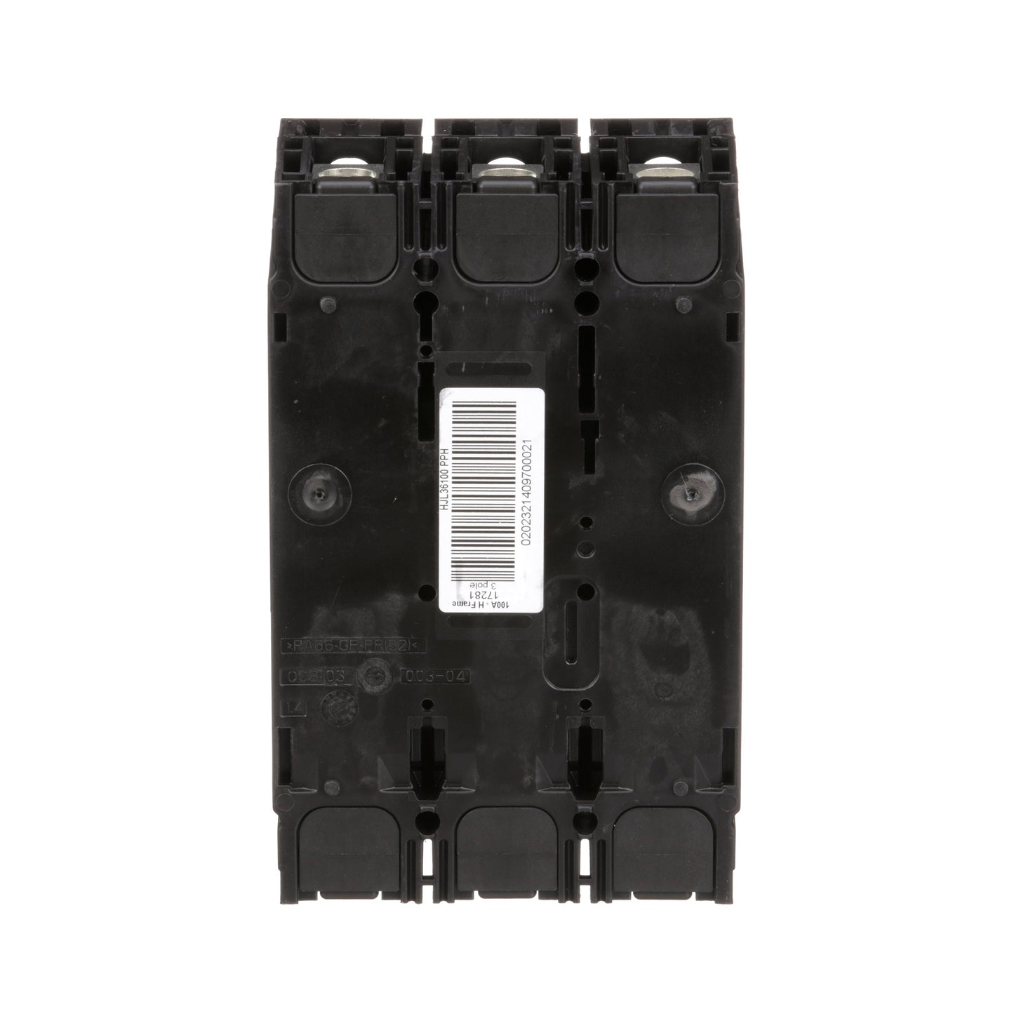 Square D HJL36100 Circuit Breaker | 600V 100A 3P 65kA@480V Feed-Thru Powerpact
