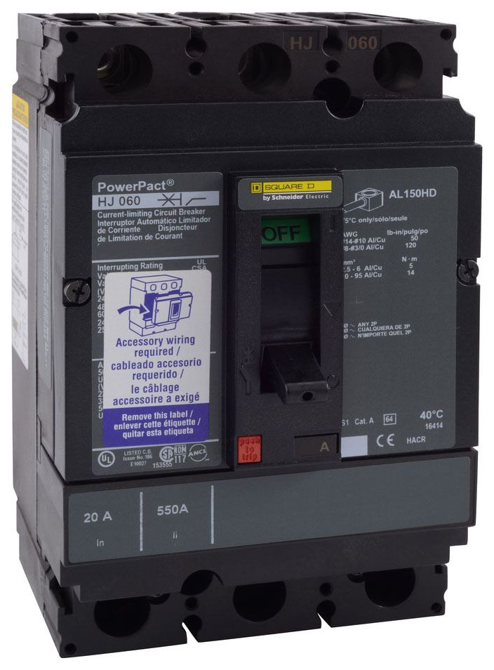 HJL36070SA - Square D/ Schneider Electric Feed-Thru 70 Amp 3 Pole Circuit Breaker - Essential Electric Supply