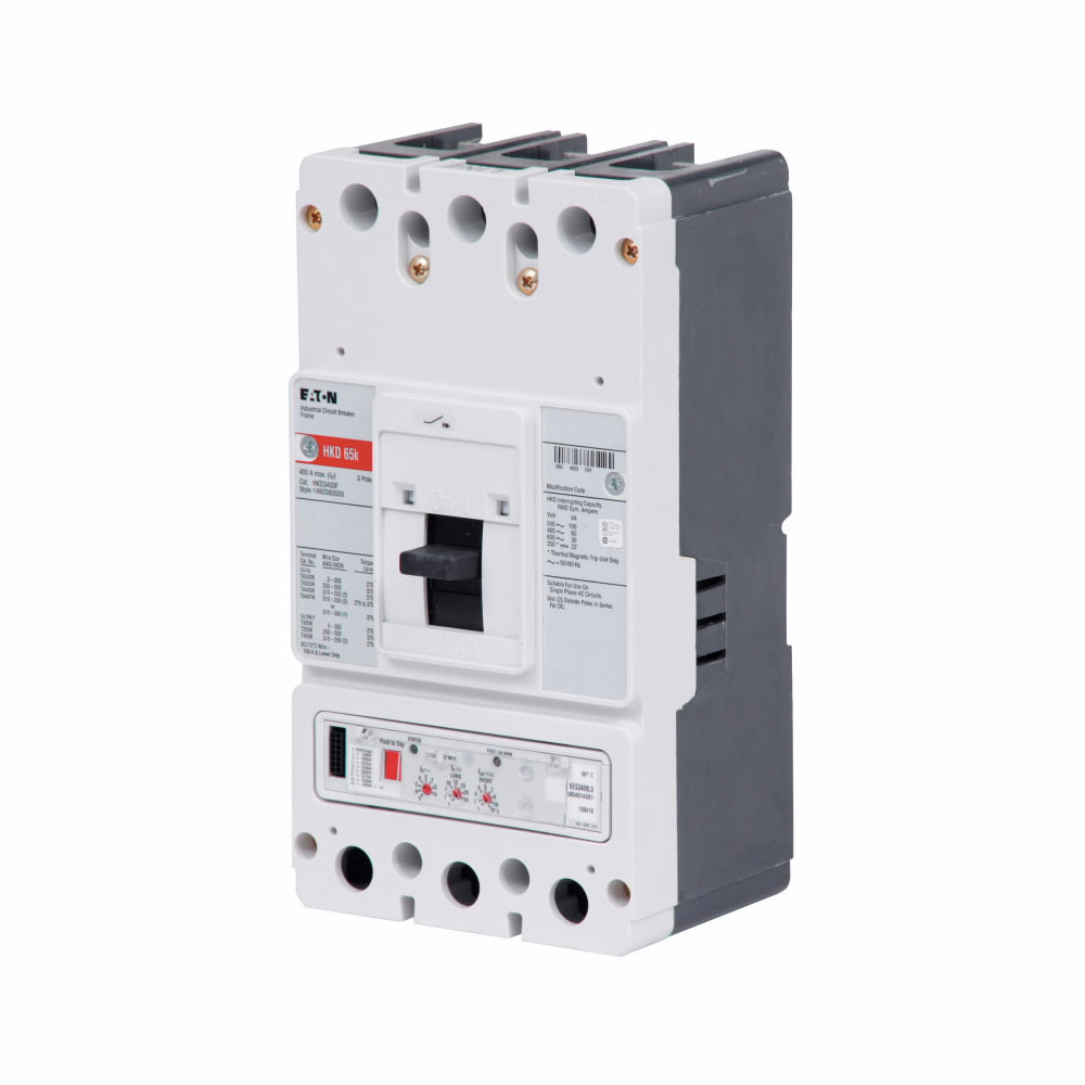 Cutler Hammer HKD3400F Circuit Breaker | 600V 400A 3P 65kA@480V Bolt-On Series C