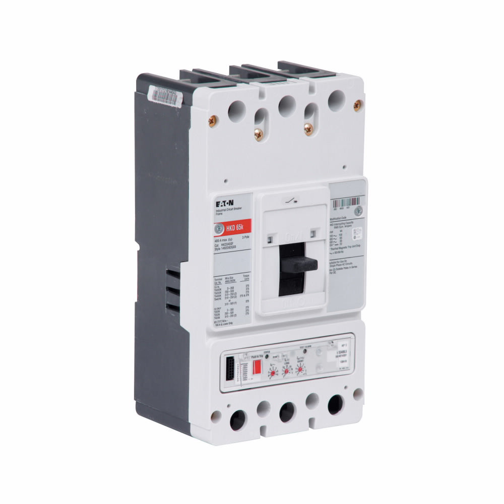 Cutler Hammer HKD3400F Circuit Breaker | 600V 400A 3P 65kA@480V Bolt-On Series C