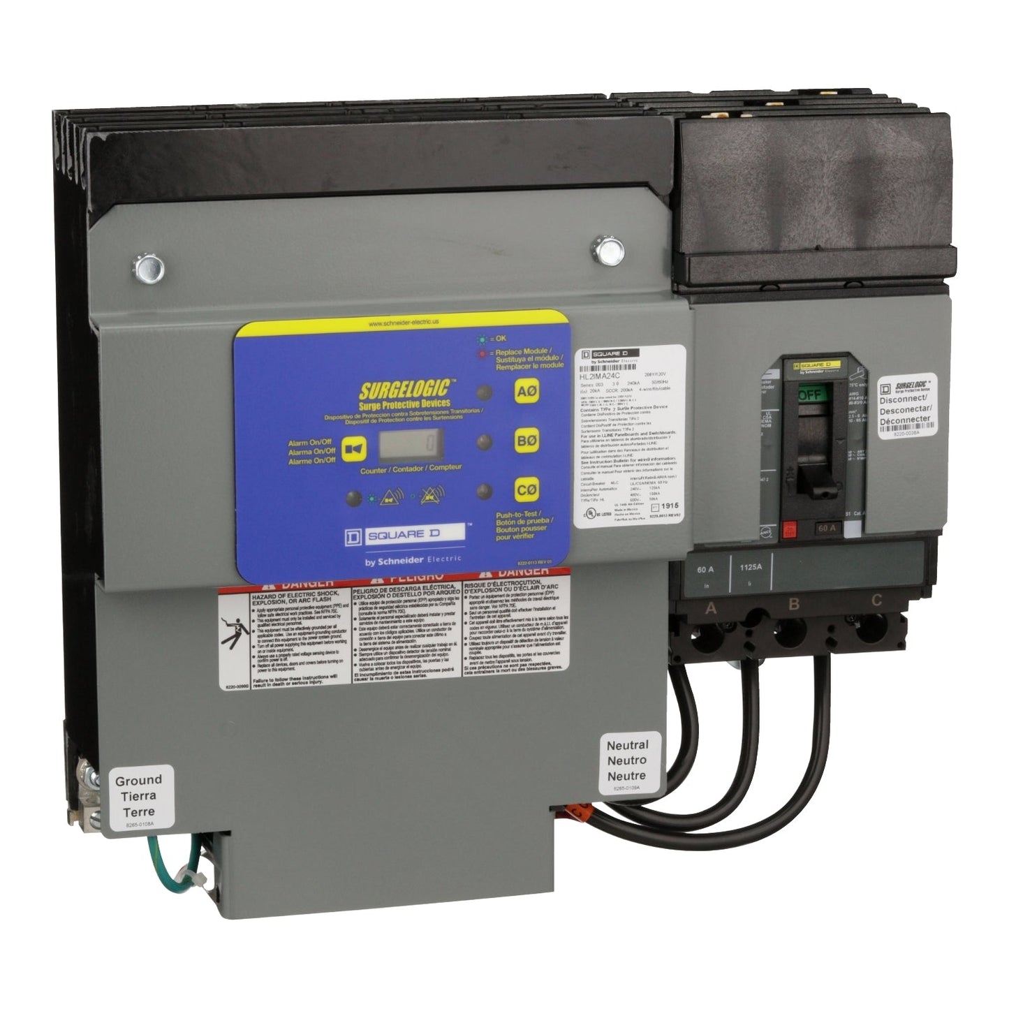 Square D HL2IMA24C Circuit Breaker | 120/208 AC SURGELOGIC