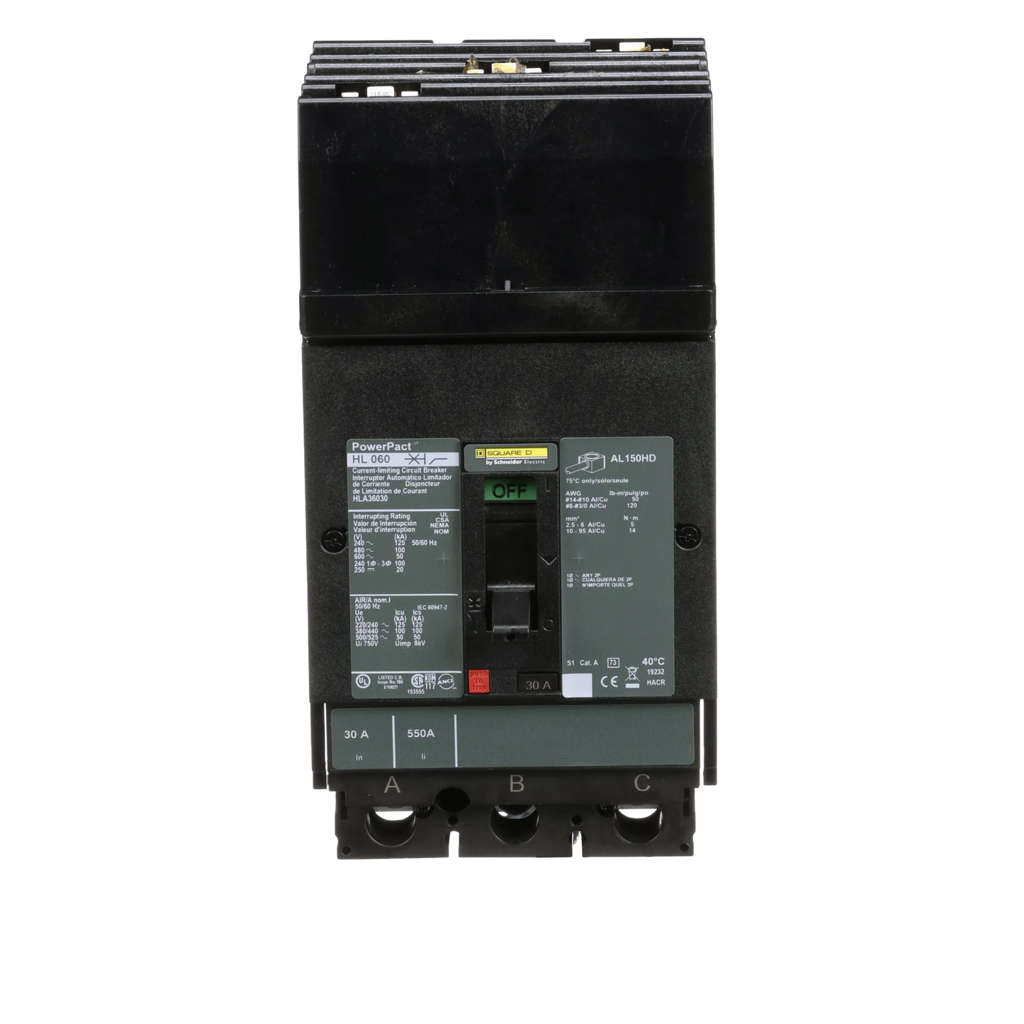 Square D HLA36030 Circuit Breaker | Powerpact HLA 600V 30A