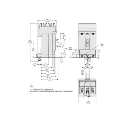 Square D HLA36030 Circuit Breaker | Powerpact HLA 600V 30A
