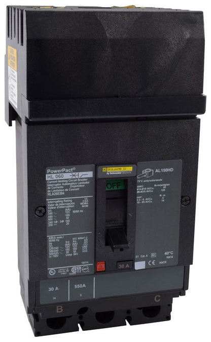 HLA36060 - Square D I-Line Style Plug-In 60 Amp 3 Pole Circuit Breaker - Essential Electric Supply