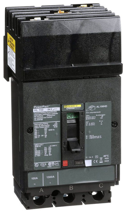 HLA36100 - Square D I-Line Style Plug-In 100 Amp 3 Pole Circuit Breaker - Essential Electric Supply