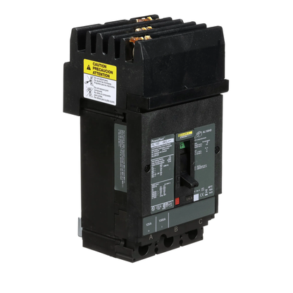 Square D HLA36125 Circuit Breaker | 600V 125A 3P 100kA@480V I-Line Plug-In Powerpact HLA