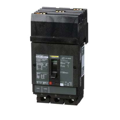Square D HLA36125 Circuit Breaker | 600V 125A 3P 100kA@480V I-Line Plug-In Powerpact HLA