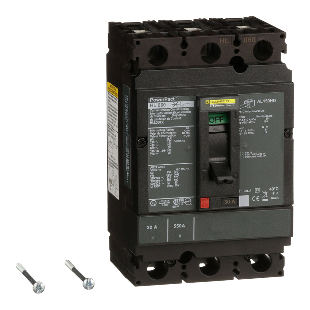 Square D HLL36030 Circuit Breaker | Powerpact HLL 600V 30A