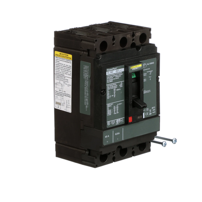 Square D HLL36040 Circuit Breaker | 600V 40A 3P 100kA@480V Feed-Thru Powerpact HLL