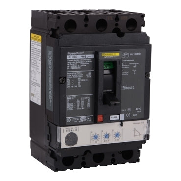 Schneider Electric HLL36060CU31X Circuit Breaker | 600V 60A 100kA@480V 3-Phase Feed-Thru Powerpact