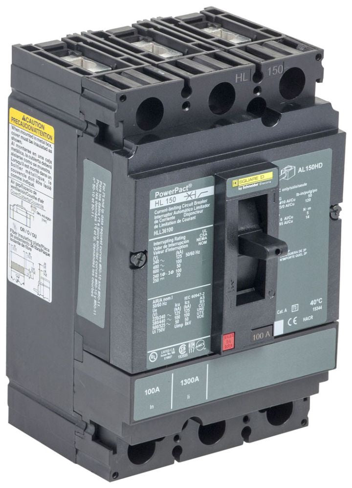 HLL36090 - Schneider Electric/ Square D Feed-Thru 90 Amp 3 Pole Circuit Breaker - Essential Electric Supply