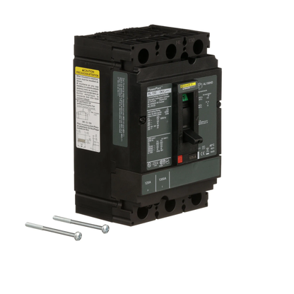 Square D HLL36125 Circuit Breaker | 600V 125A 3P 100kA@480V Feed-Thru Powerpact HLL