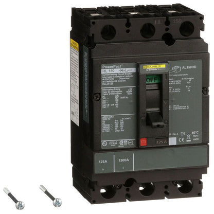 HLL36125 - Schneider Electric/ Square D Feed-Thru 125 Amp 3 Pole Circuit Breaker - Essential Electric Supply