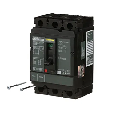 Square D HLL36150 Circuit Breaker | 600V 150A 3P 100kA@480V Feed-Thru Powerpact HLL