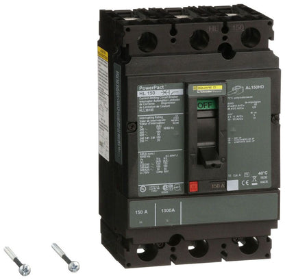 HLL36150 - Schneider Electric/ Square D Feed-Thru 150 Amp 3 Pole Circuit Breaker - Essential Electric Supply