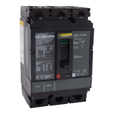 HLP36070 Square D Molded Case Circuit Breaker Powerpact 70A 600V - Essential Electric Supply
