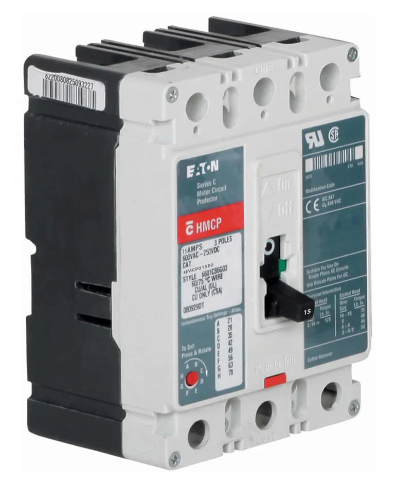 Cutler Hammer HMCP070M2S04 Circuit Breaker | 600V 70A 3P 65kA@480V Feed-Thru Series C