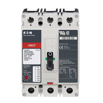Cutler Hammer HMCP150U4C Circuit Breaker | Series C HMCP 600V 150A