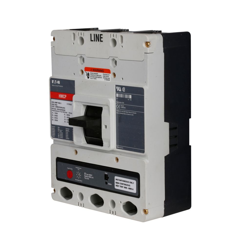Eaton HMCP600Y6W Circuit Breaker | Series C HMCP 600V 600A