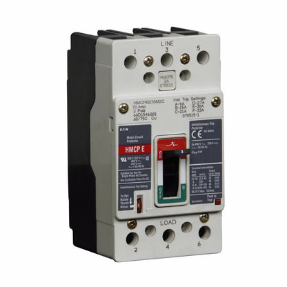 Cutler Hammer HMCPE070M2C Molded Case Circuit Breaker | 480V 70A 3P 15kA@400V Feed-Thru Series G