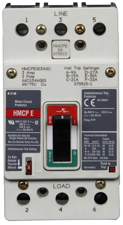 HMCPE070M2C - Cutler Hammer Feed-Thru 70 Amp 3 Pole Circuit Breaker - Essential Electric Supply