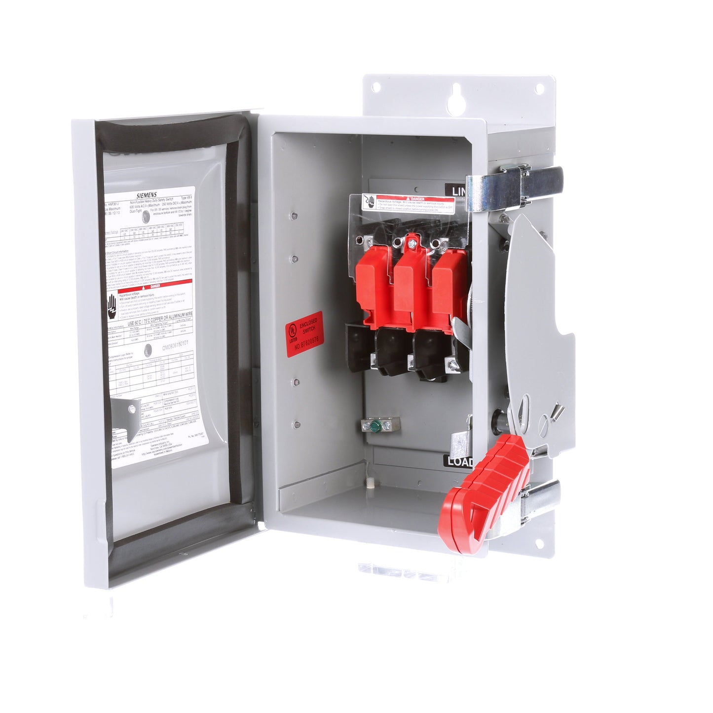 Siemens HNF361J Disconnect Switch | 600V AC 30A 3 Phase 3 Pole VBII Series