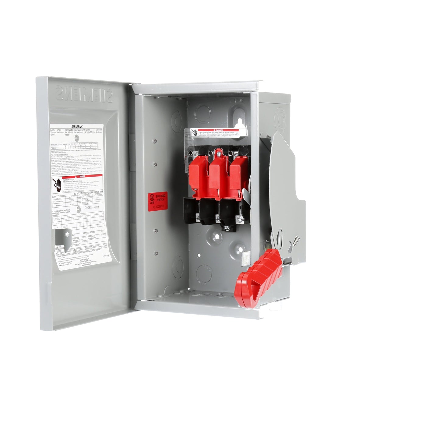 Siemens HNF361 Disconnect | 600V AC 30A 3P Non-Fusible VBII Series