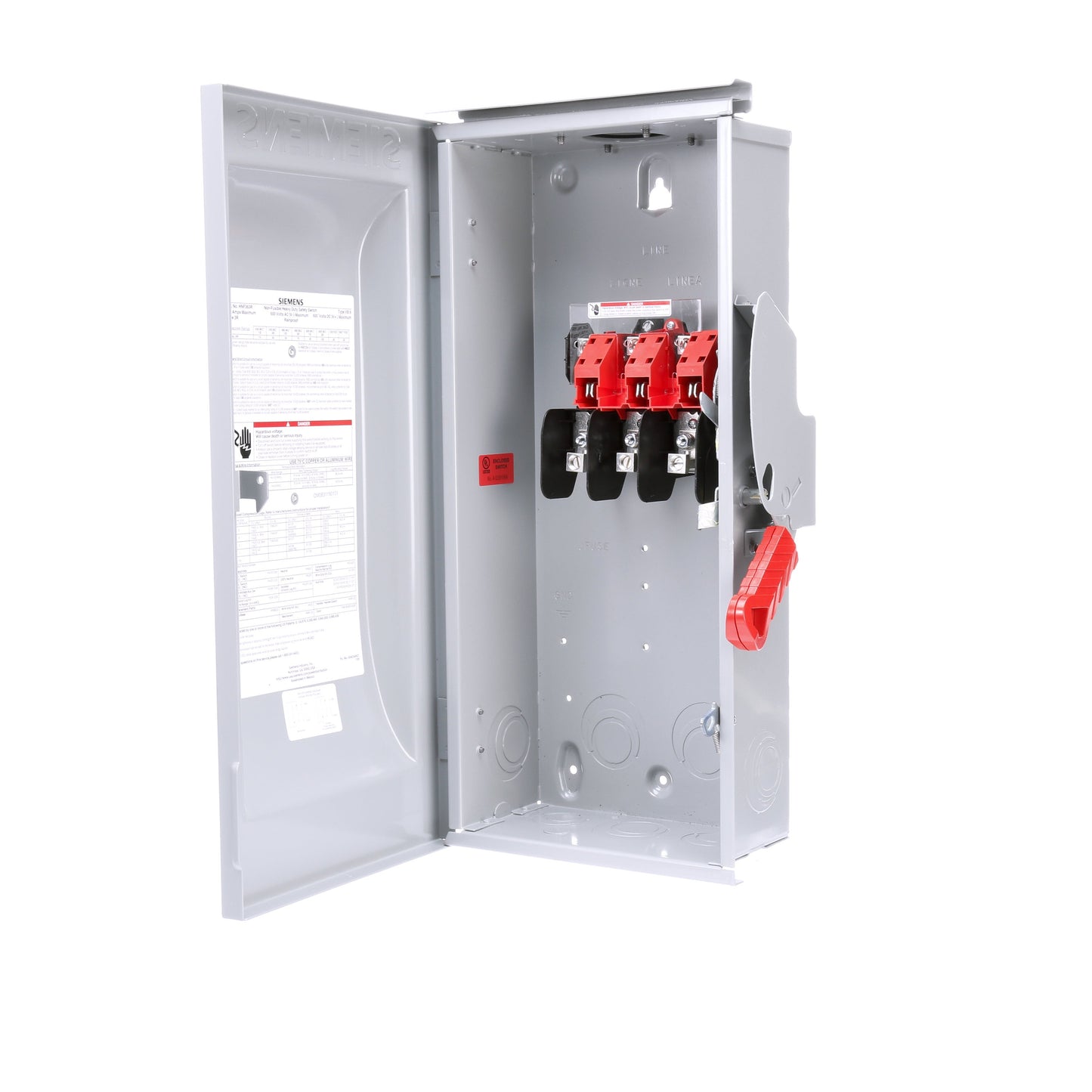 Siemens HNF363R Disconnect | 600V AC 100A 3P Non-Fusible VBII Series