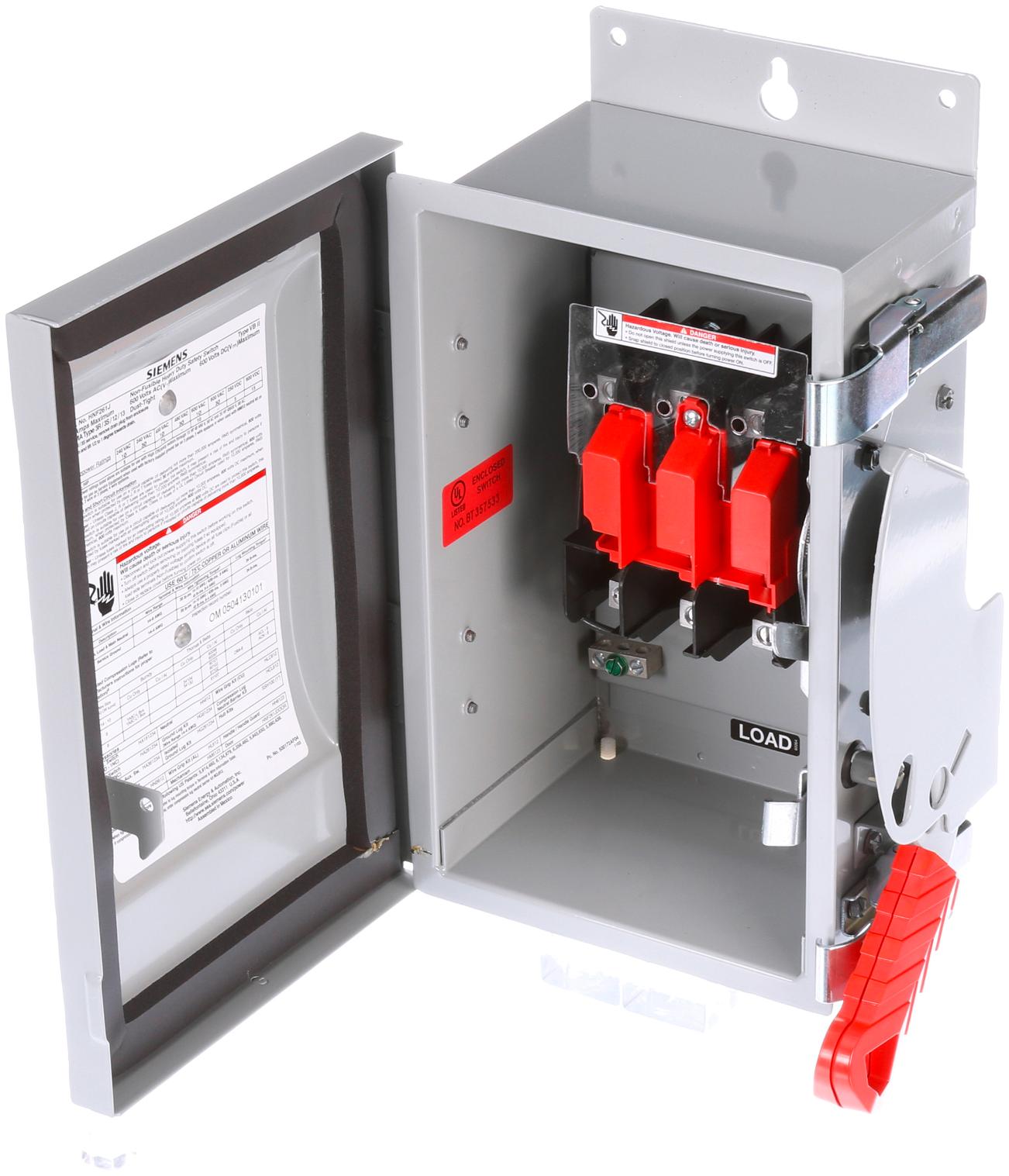 Siemens HNF364J Disconnect Switch | 600V 200A 3P Non-Fusible VBII Series